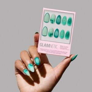 2 for $22 - Glamnetic Press On Nails - Siren Green
